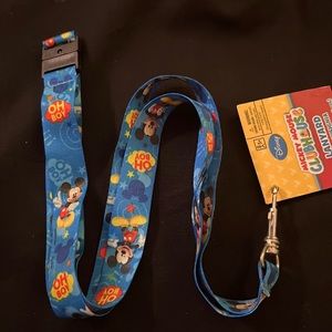 Mickey Mouse blue Lanyard with safety clip